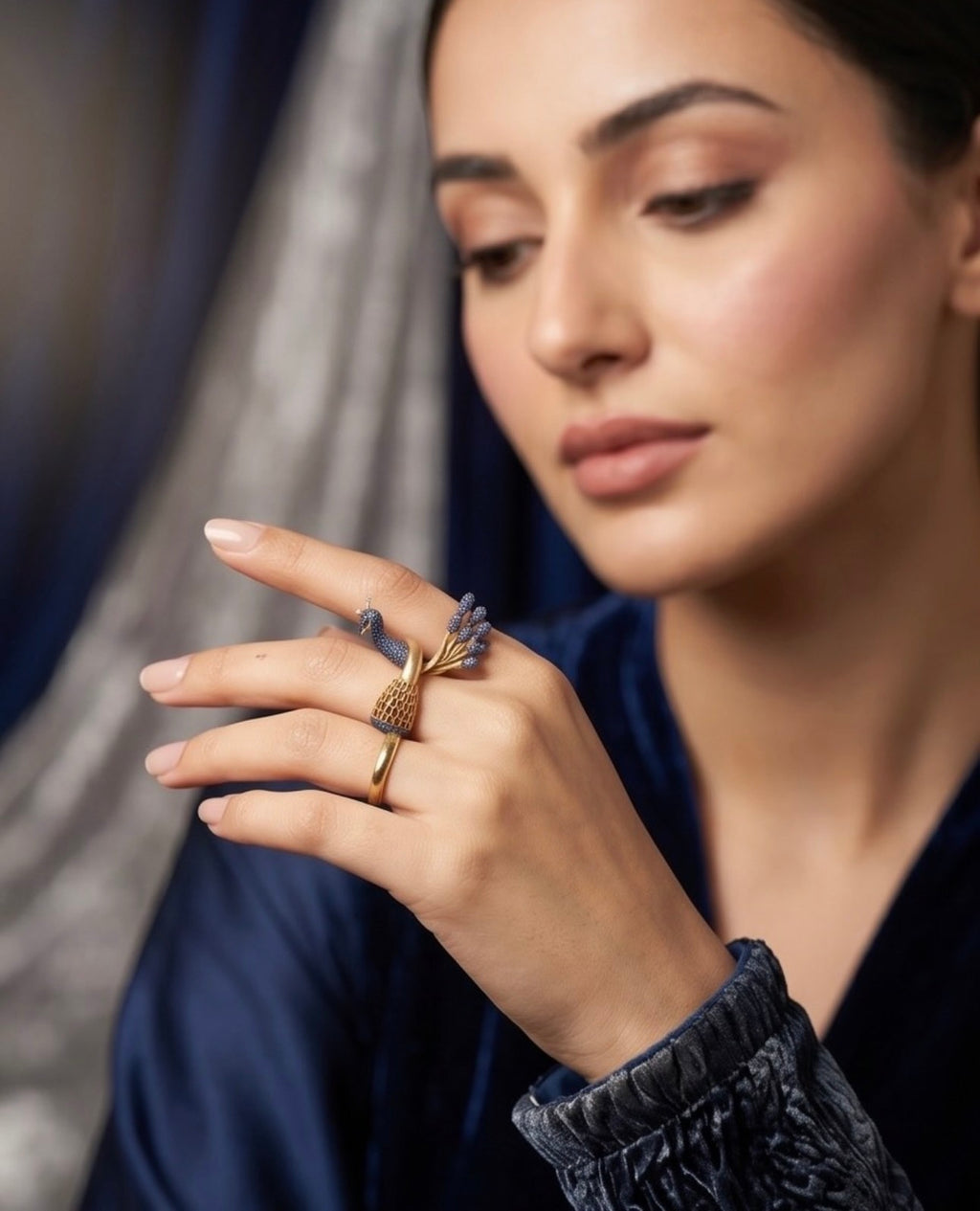 Peacock Majesty 925 Sterling Silver Ring