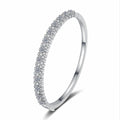 Bracelet with 2.1 Carat Full-Cut Moissanite Stones in Platinum-Plated 925 Sterling Silver Featuring Floral and Geometric Designs