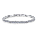 Moissanite Tennis Bracelet for Women in Sterling Silver with Full Pavé Setting and European Luxury Style