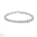 Moissanite Full Diamond Bracelet in Sterling Silver with Celestial and Geometric Designs for Women