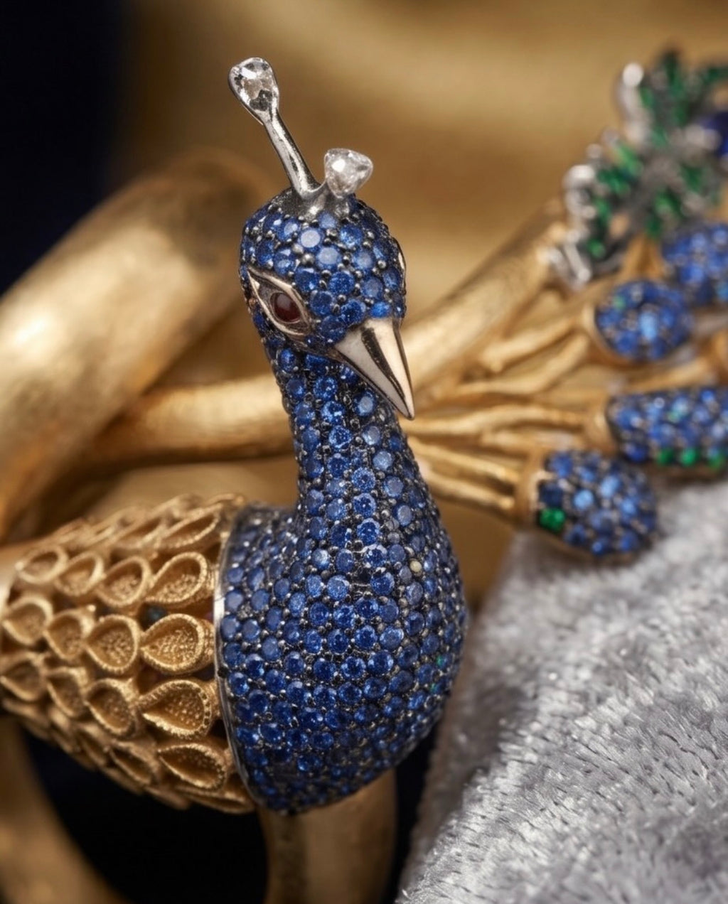 Peacock Majesty 925 Sterling Silver Ring