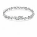 Mossanite Floral Pattern Full-Set 925 Sterling Silver Bracelet