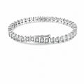Mossanite Women’s European-Style Tennis Chain 925 Sterling Silver Bracelet