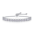 Classic Moissanite Line Bracelet in 925 Sterling Silver