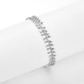 Italian Lace-Inspired Beaded Fringe Bracelet in 925 Sterling Silver